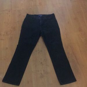 NYDJ charcoal gray straight leg jeans